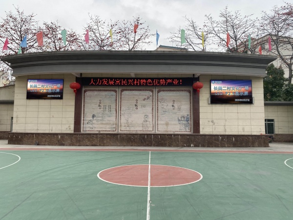 长美二村文化广场P2.5户外显示项目