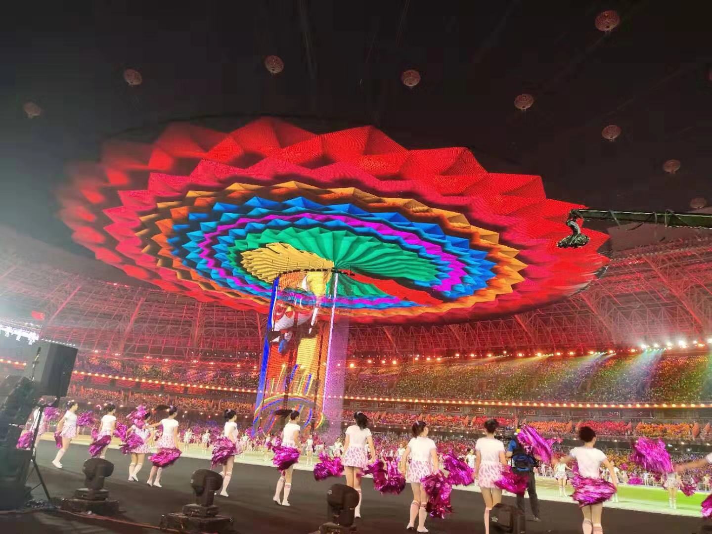 青年运动会8000平米大型网格屏项目