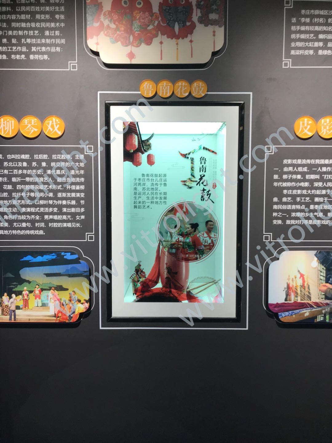  山东省枣庄市规划馆薛城46寸透明液晶屏项目