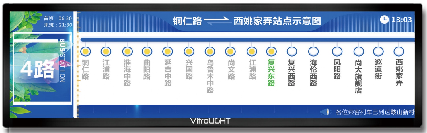 49.5寸车载条形导乘屏
