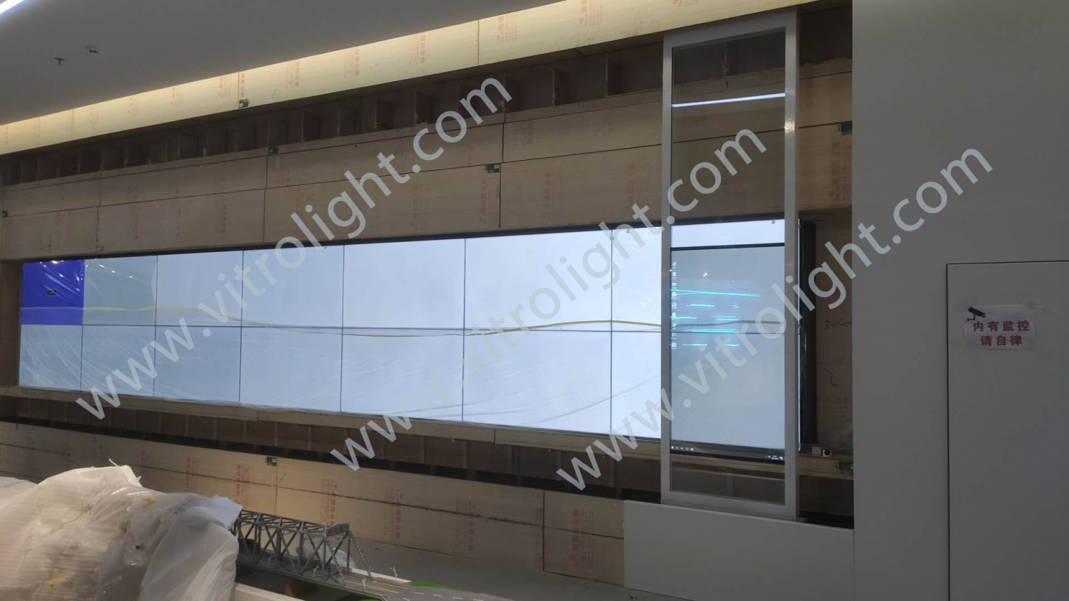 触摸透明OLED-山东滨州科学院滑轨项目