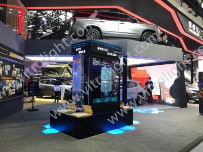广州车展透明OLED1×2拼接项目