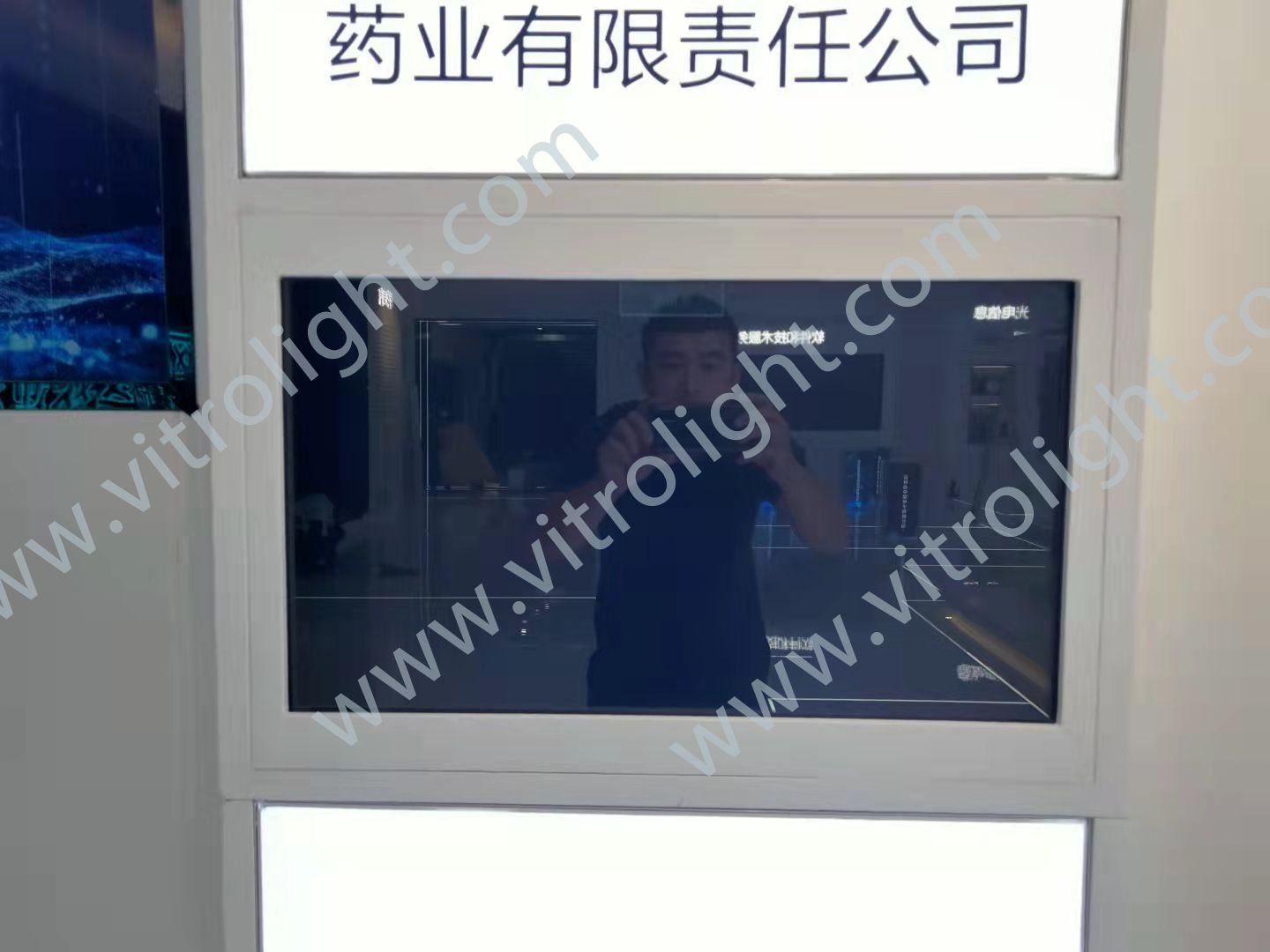 长春规划展览馆27寸透明屏