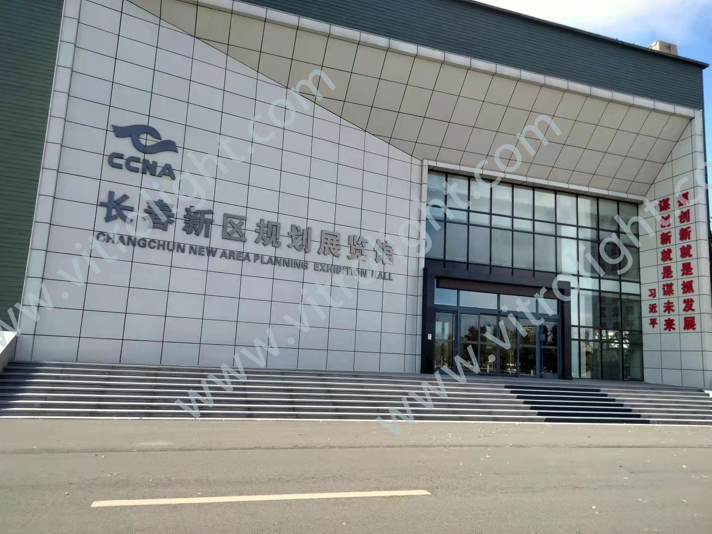 长春规划展览馆27寸透明屏