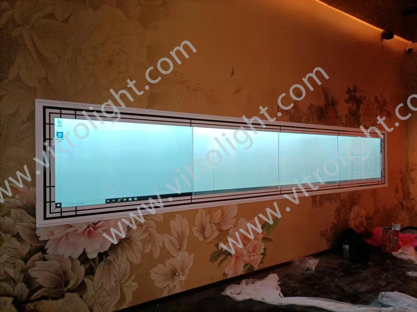 河南洛阳牡丹博物馆1x4拼接