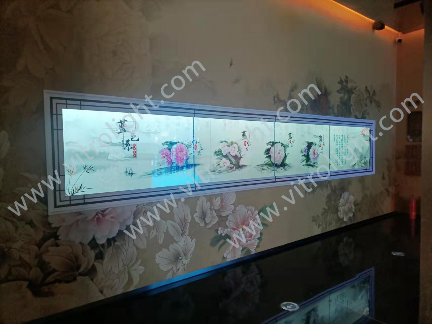 河南洛阳牡丹博物馆1x4拼接