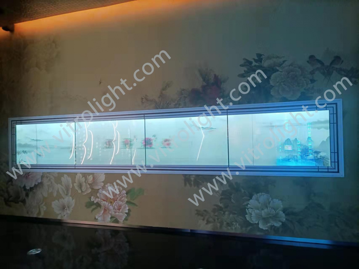 河南洛阳牡丹博物馆1x4拼接