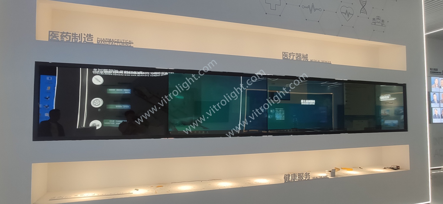 长沙市高新区管委会展馆1X4拼接屏