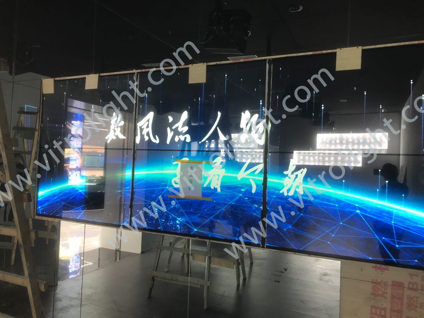 长沙市高新区管委会展馆55透明OLED2x3