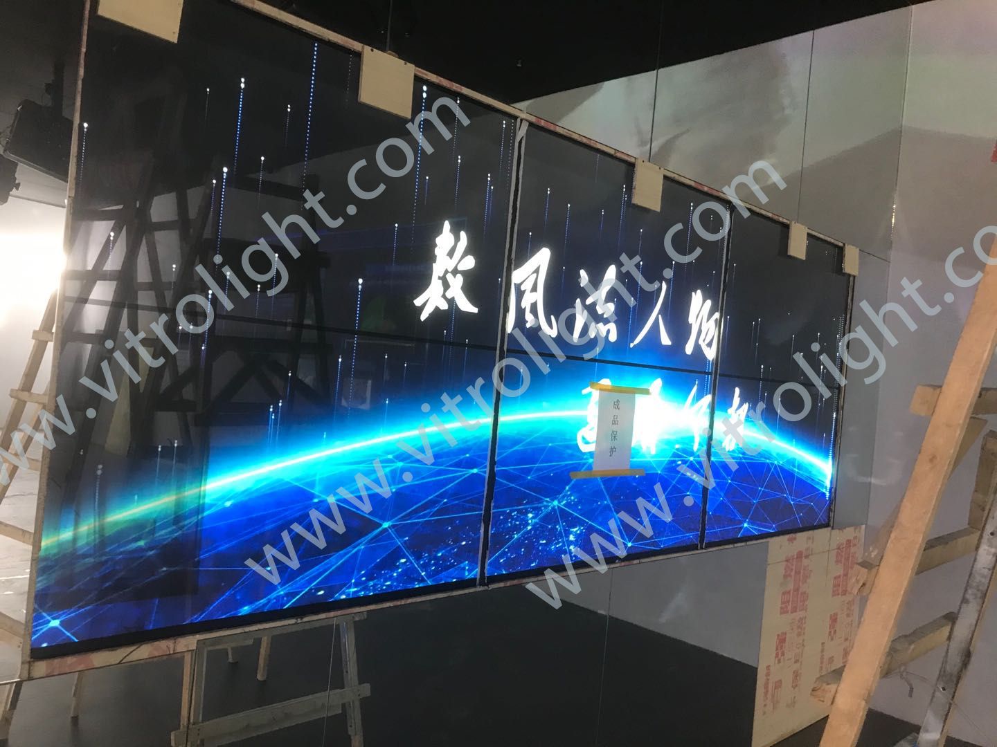 长沙市高新区管委会展馆55透明OLED2x3