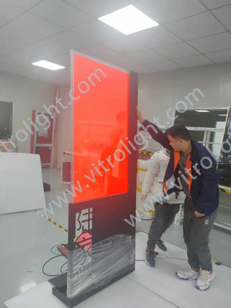 55寸OLED自发光透明屏带纳米触摸