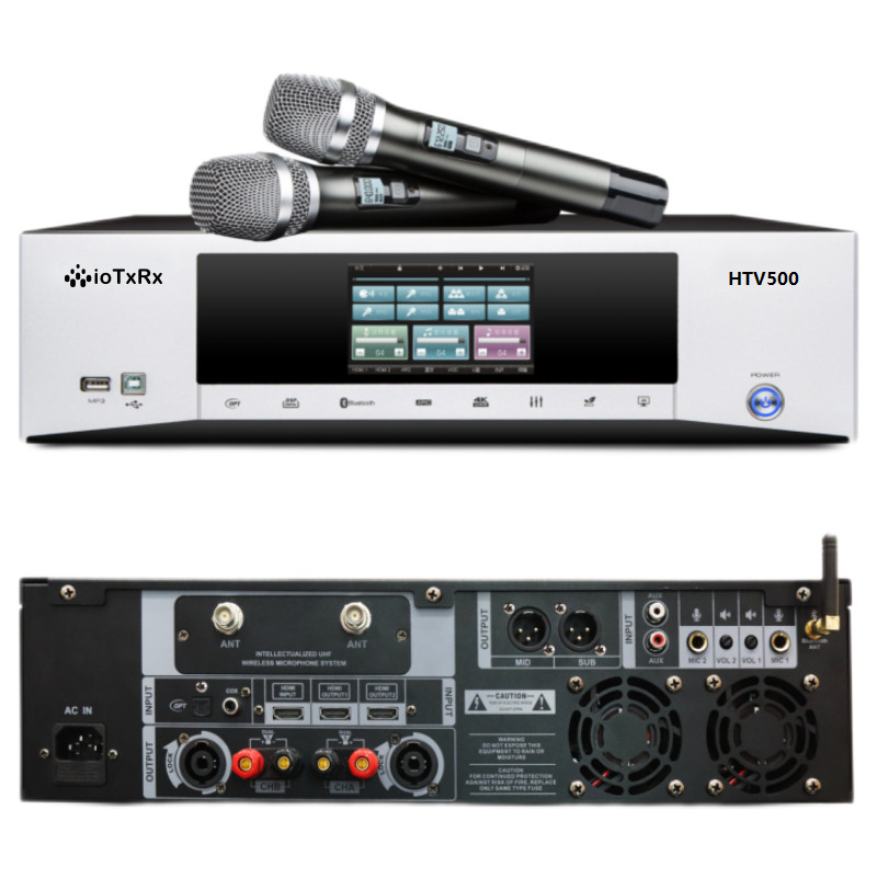 HTV500 K歌功放套装 2×500w