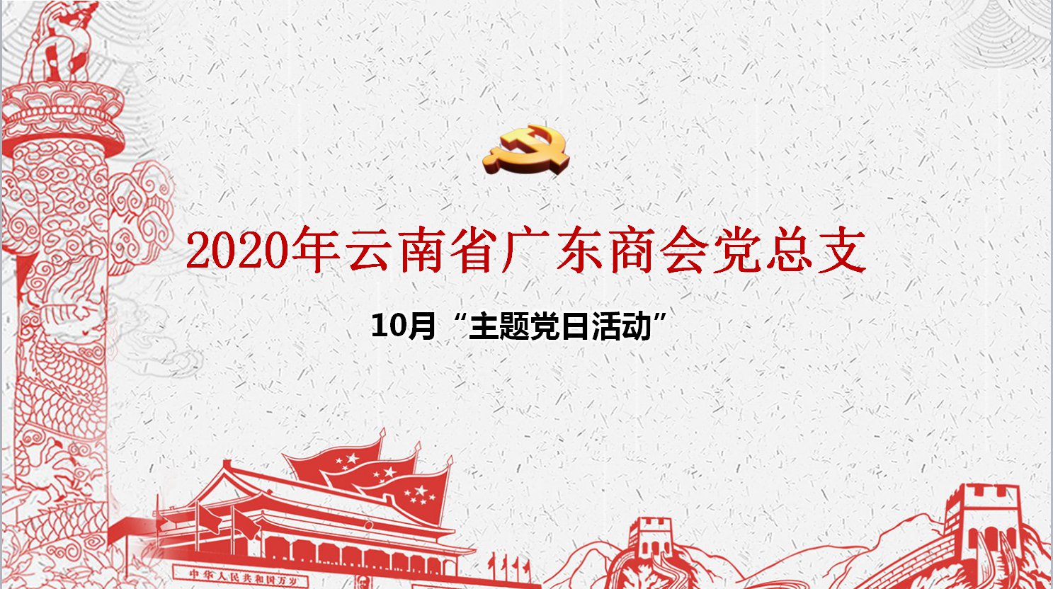 广东商会党总支认真学习贯彻习近平总书记在广东考察时的重要讲话精神