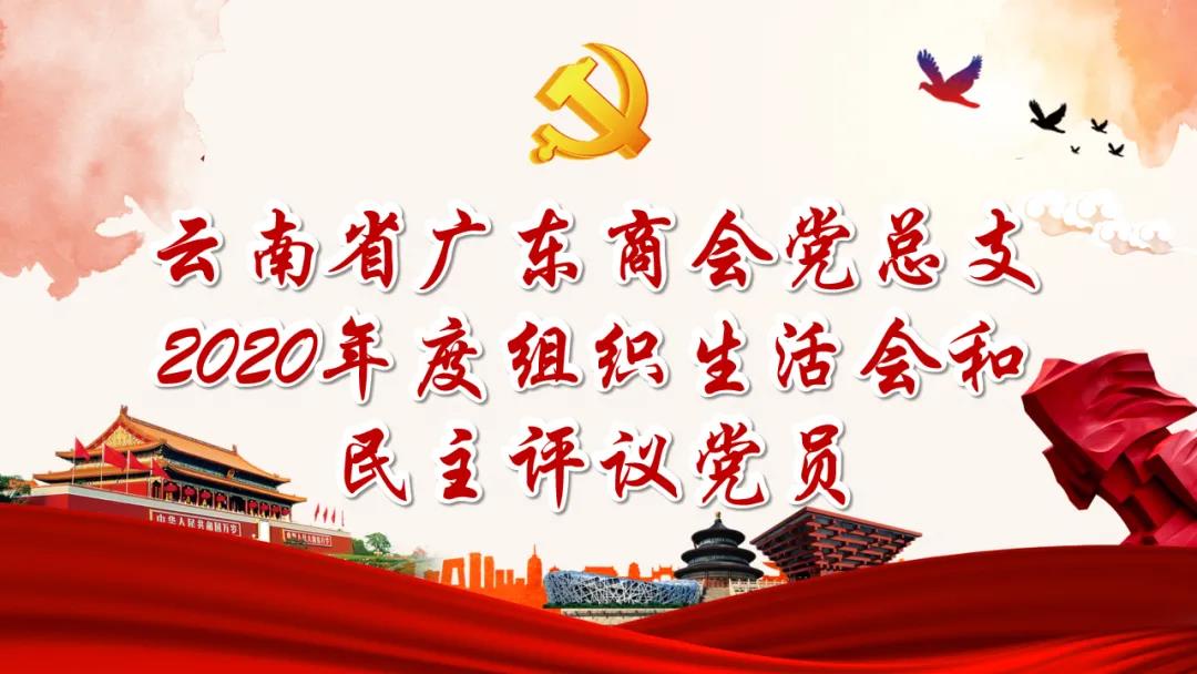 广东商会党总支召开2020年度组织生活会和开展民主评议党员工作