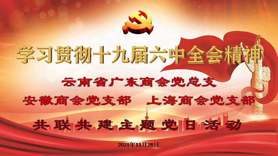 云南省广东商会党总支举行共联共建主题党日活动
