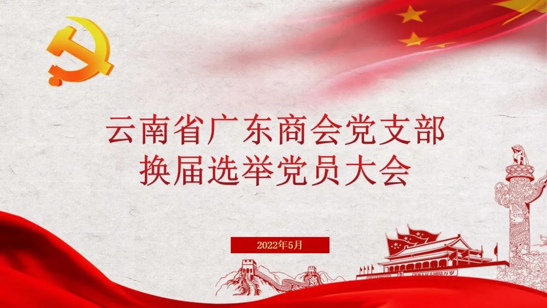 云南省广东商会五个党支部顺利换届