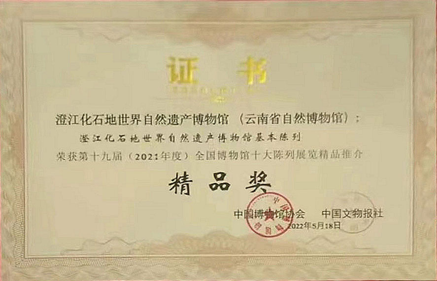 广东商会常务副会长单位——深圳华南装饰集团装饰的澄江化石地世界自然遗产博物馆再获殊荣