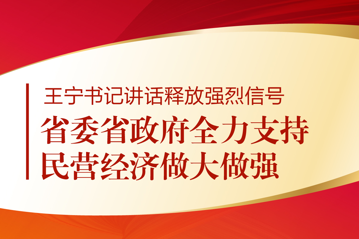 王宁书记讲话释放强烈信号丨省委省政府全力支持民营经济做大做强