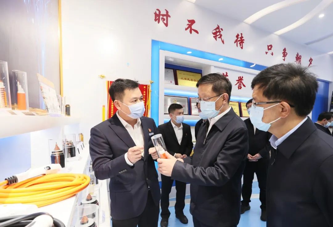 云南省委副书记、省长王予波莅临三川电缆调研给予高度评价并鼓励企业继续做大做强
