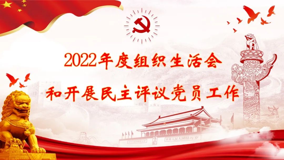 广东商会党总支下属6个党支部分别召开2022年度组织生活会