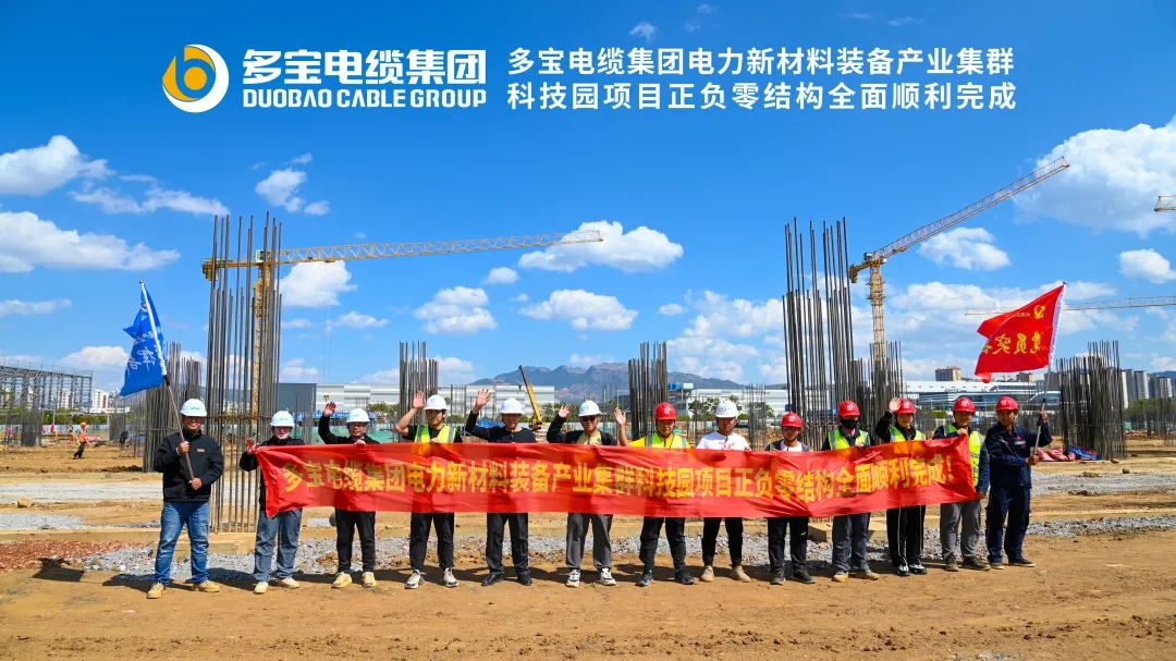新区建设进展丨多宝电缆电力新材料装备产业集群科技园正负零全面完成！