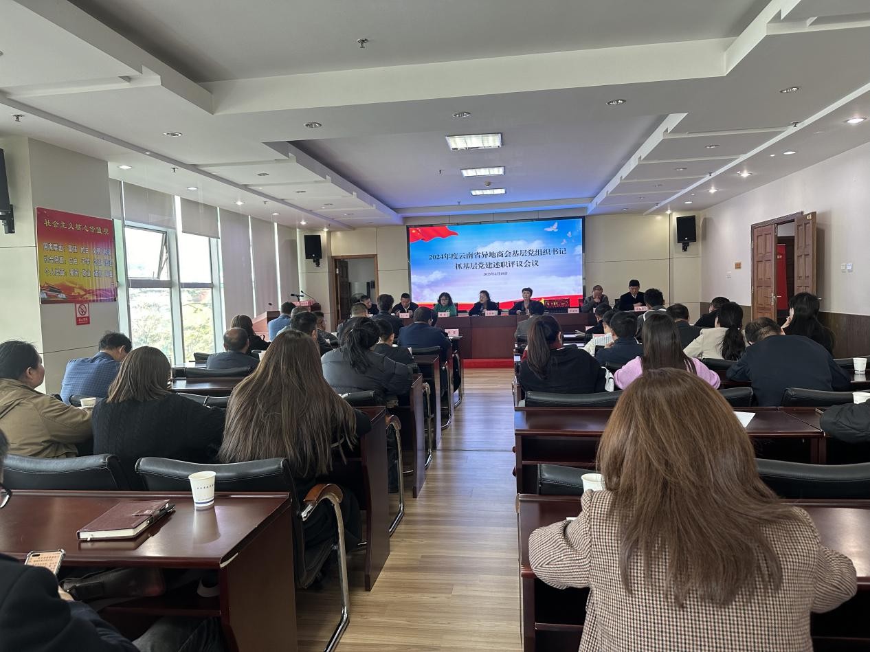 广东商会党总支书记参加2024年度度云南省异地商会基层党组织书记抓基层党建工作述职评议会议