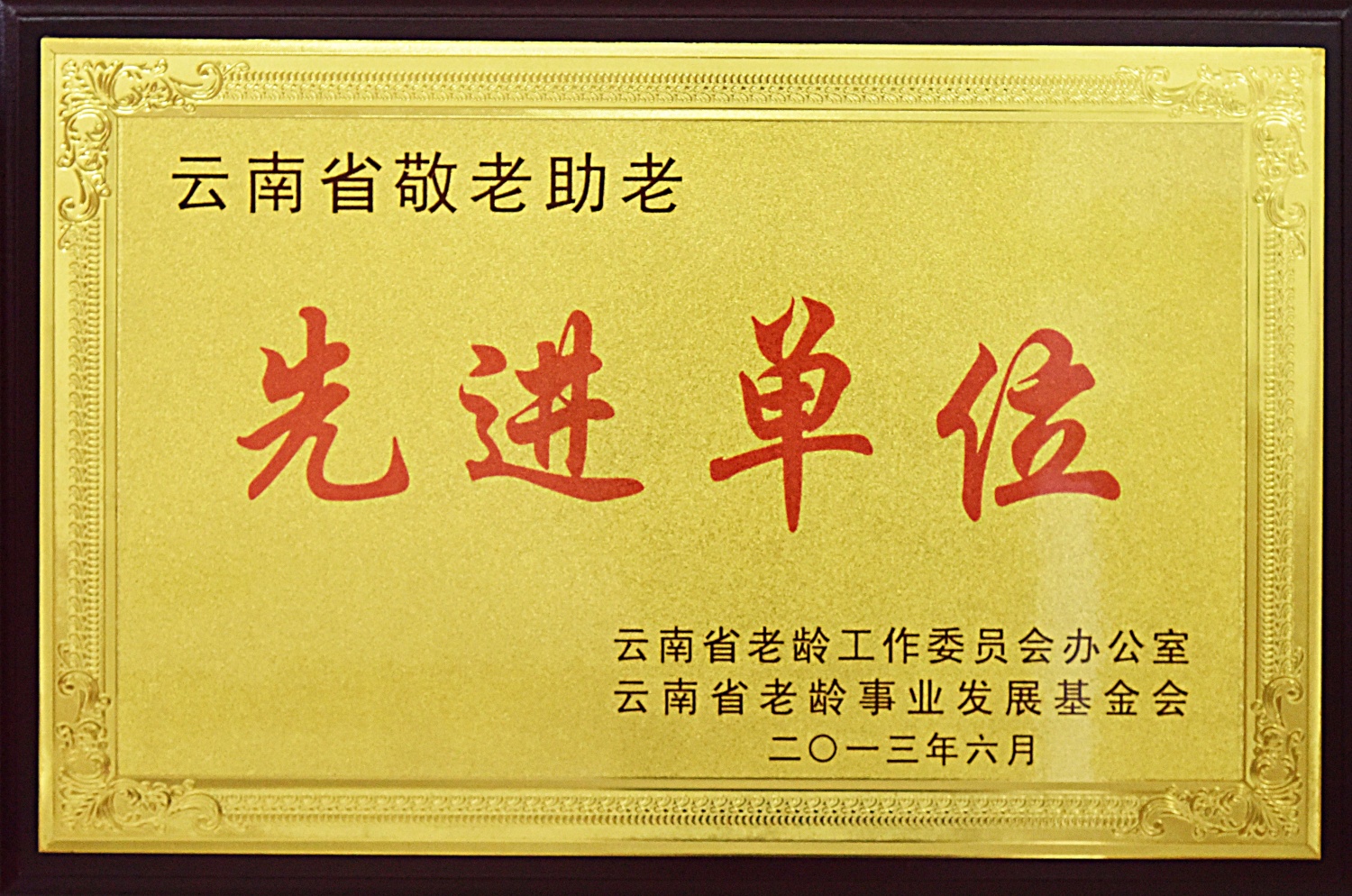 云南省敬老助老先进单位