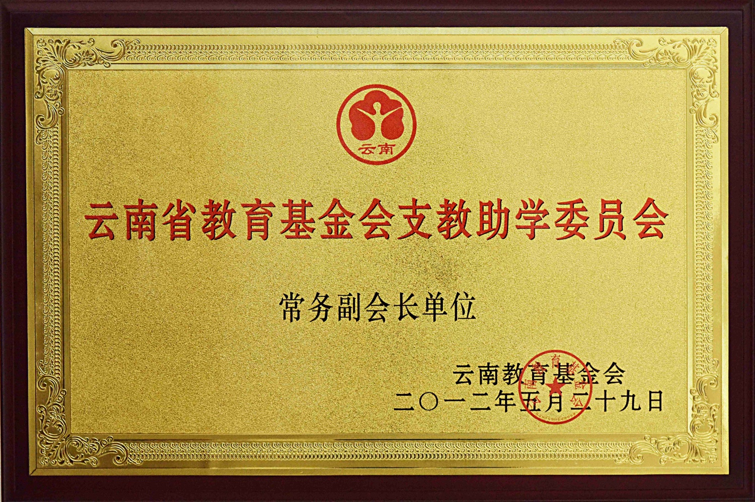 云南省教育基金会支教助学委员会常务副会长单位