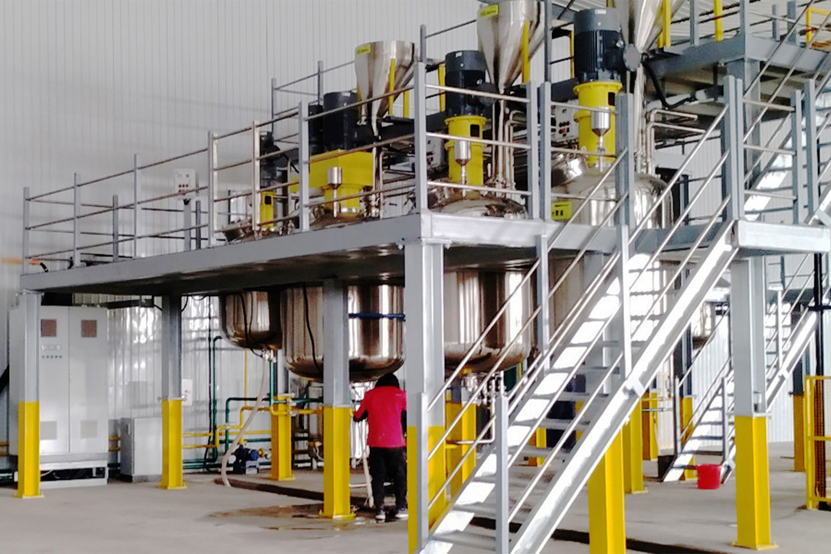 北京某新材料  年产万吨 水性新材料自动化生产线