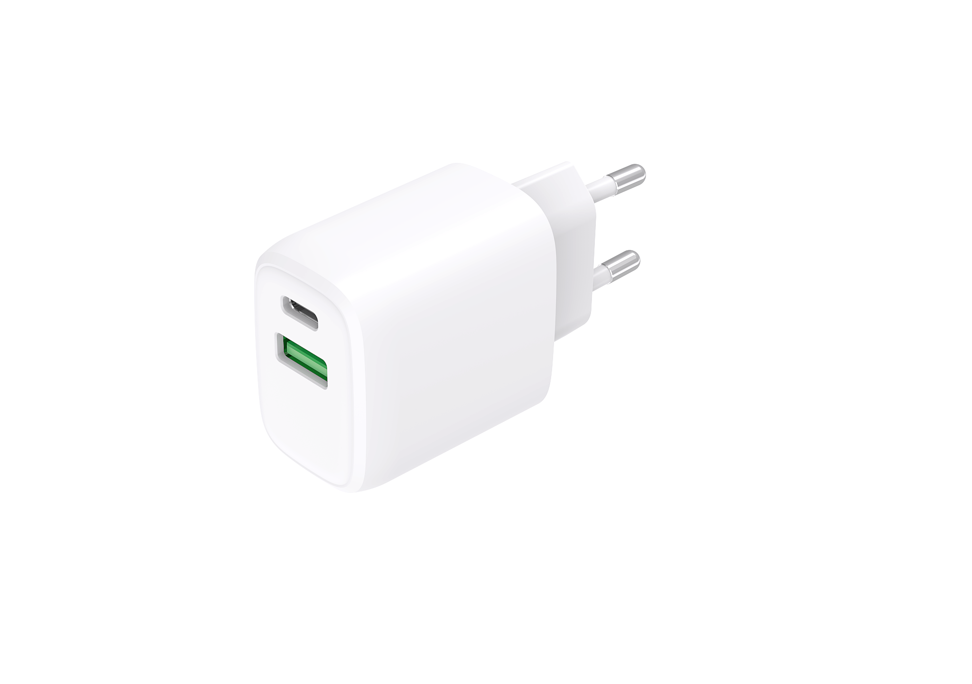 25W PPS PD Charger USB C Dual USB Ports Fast GaN Charging for Mobile Phone/P973