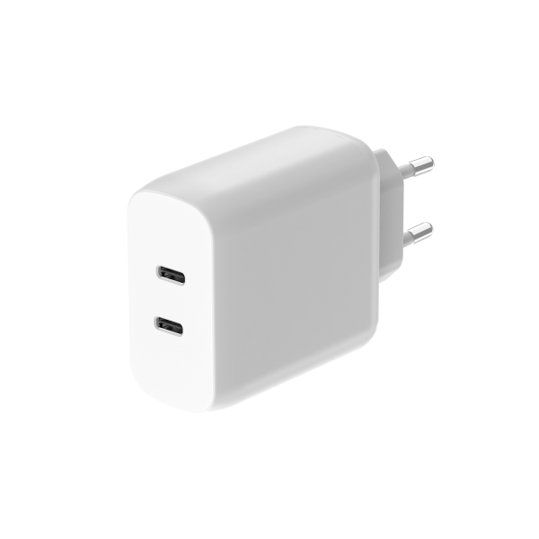Dual-C PD20W+PD20W Charger/P928 with EU/UK/US plug