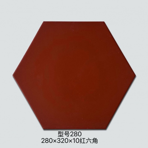 280 Hexagonal terracotta floor tile
