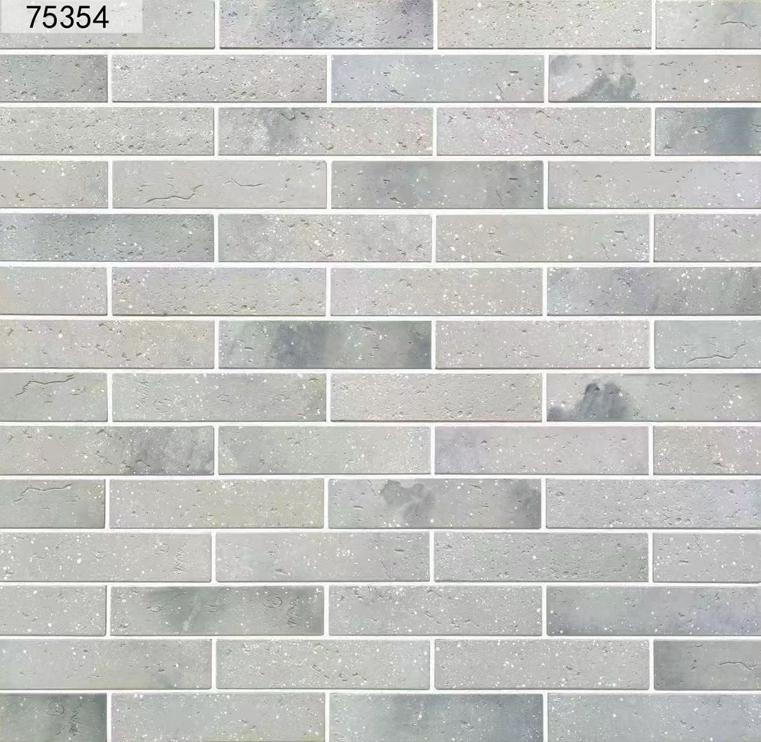 75354 Rustic Grey Faux Brick Tiles Iridescent Antique Building Brick