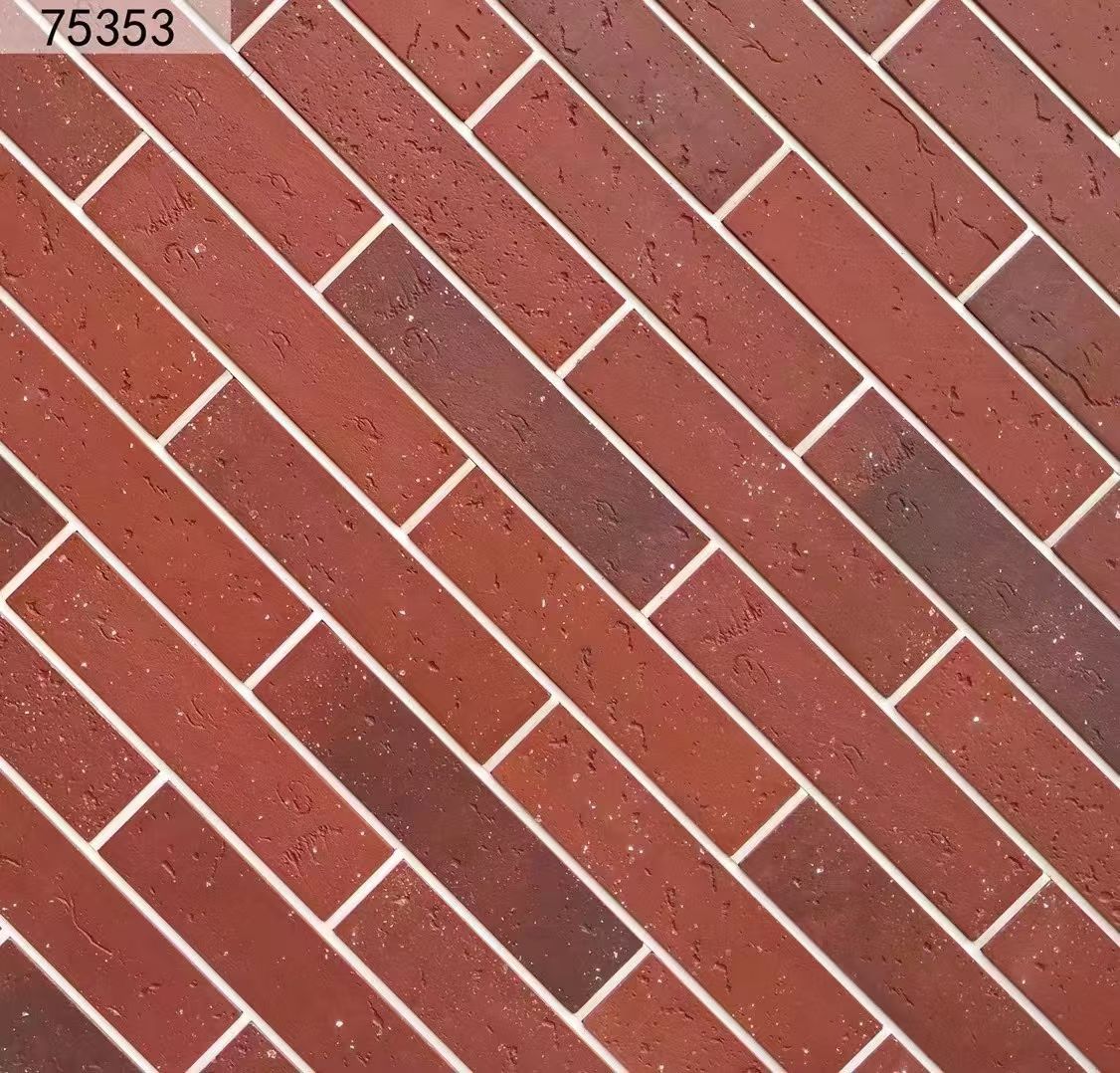 75353 Rustic Grey Faux Brick Tiles Iridescent Antique Building Brick