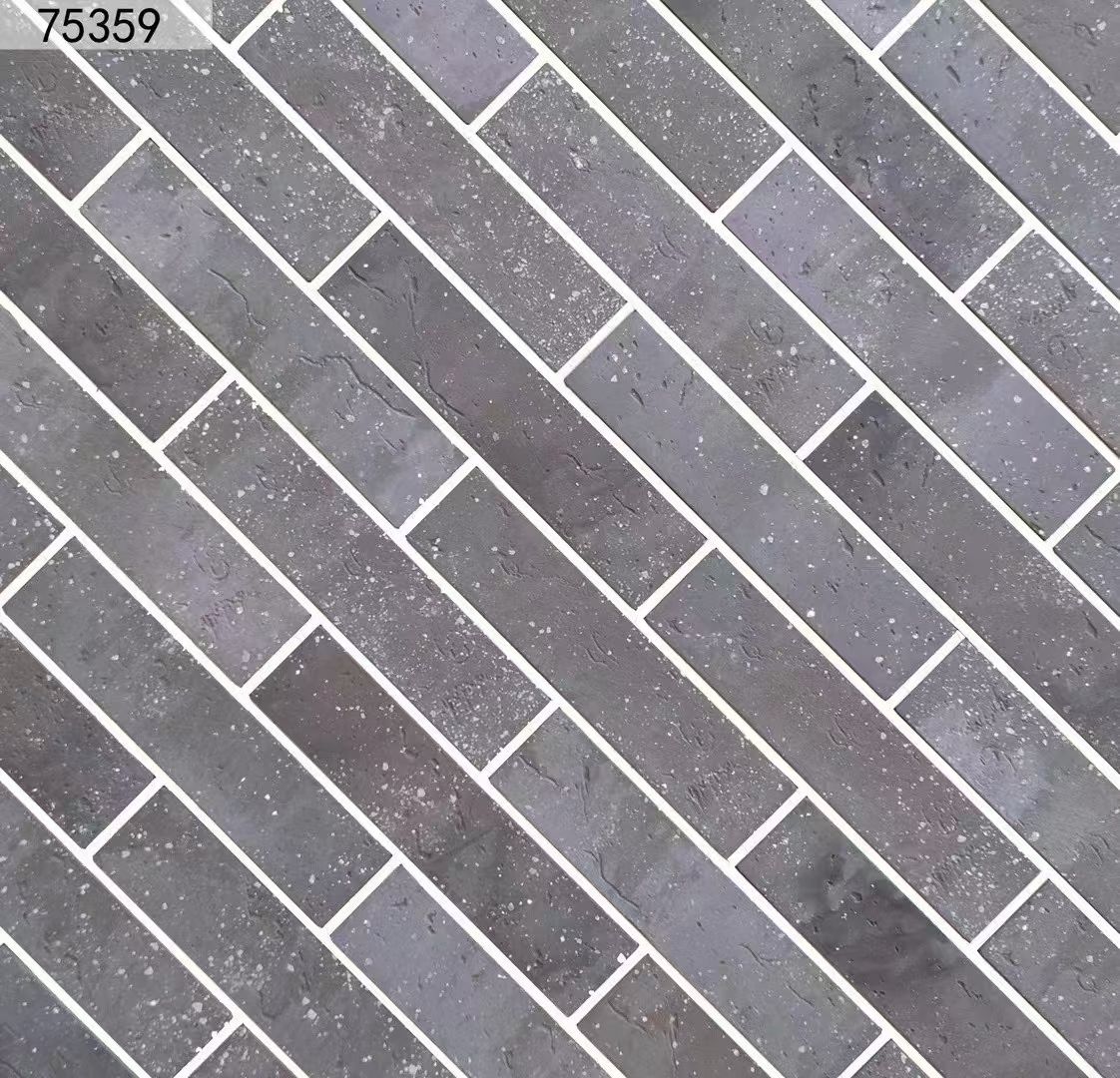 75359 Rustic Grey Faux Brick Tiles Iridescent Antique Building Brick