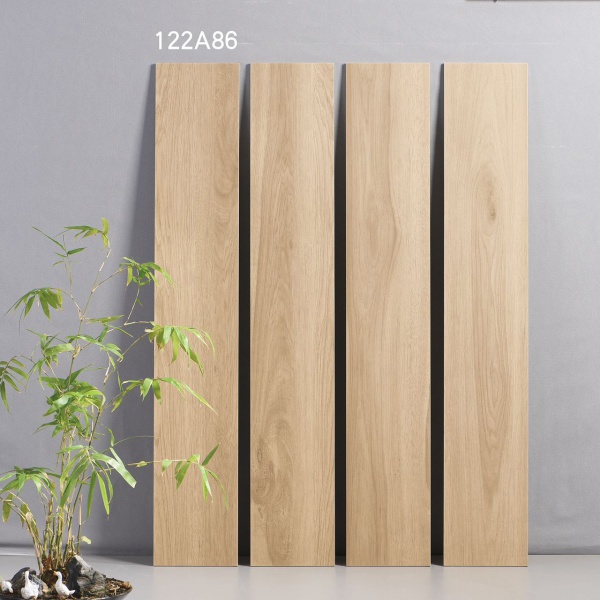 122A86 200x1200mm Light Oak Wood Look Porcelain Tile, Matte Finish, Water & Scratch Resistant
