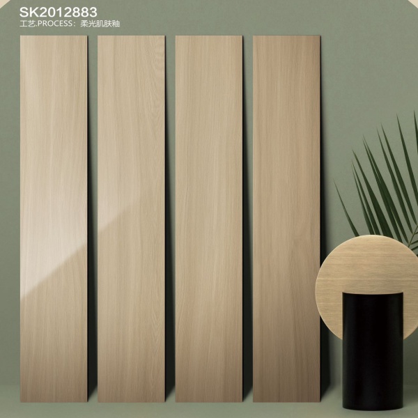 SK2012883  Matte wood grain floor tile ,  wood effect ceramic tile ,  waterproof wood look flooring