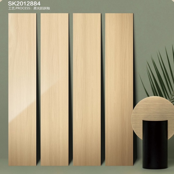 SK2012884  Matte wood grain floor tile ,  wood effect ceramic tile ,  waterproof wood look flooring