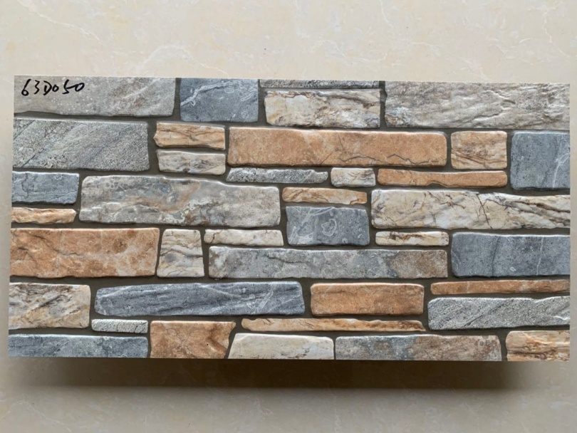63D050 Rustic Stone Texture Outdoor Wall Cladding for Villa & Building Facade tile