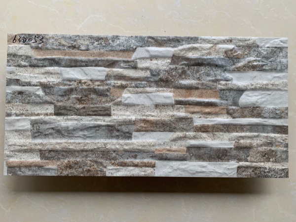 63D053 3D Natural Slate Effect Exterior Ceramic Wall Tiles