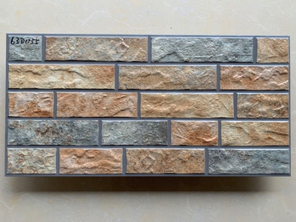 63D055 Rough Cut Stone Texture Outdoor Wall Cladding Tiles