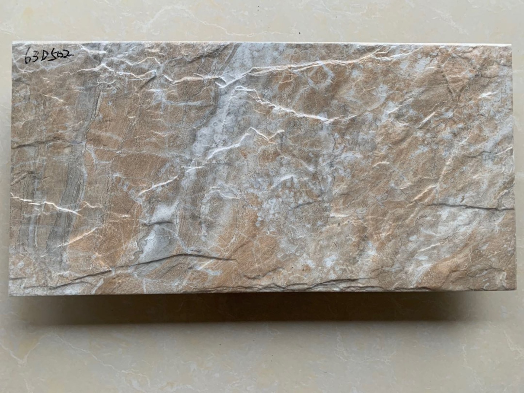 63D502 Rough Cut Stone Texture Outdoor Wall Cladding Tiles