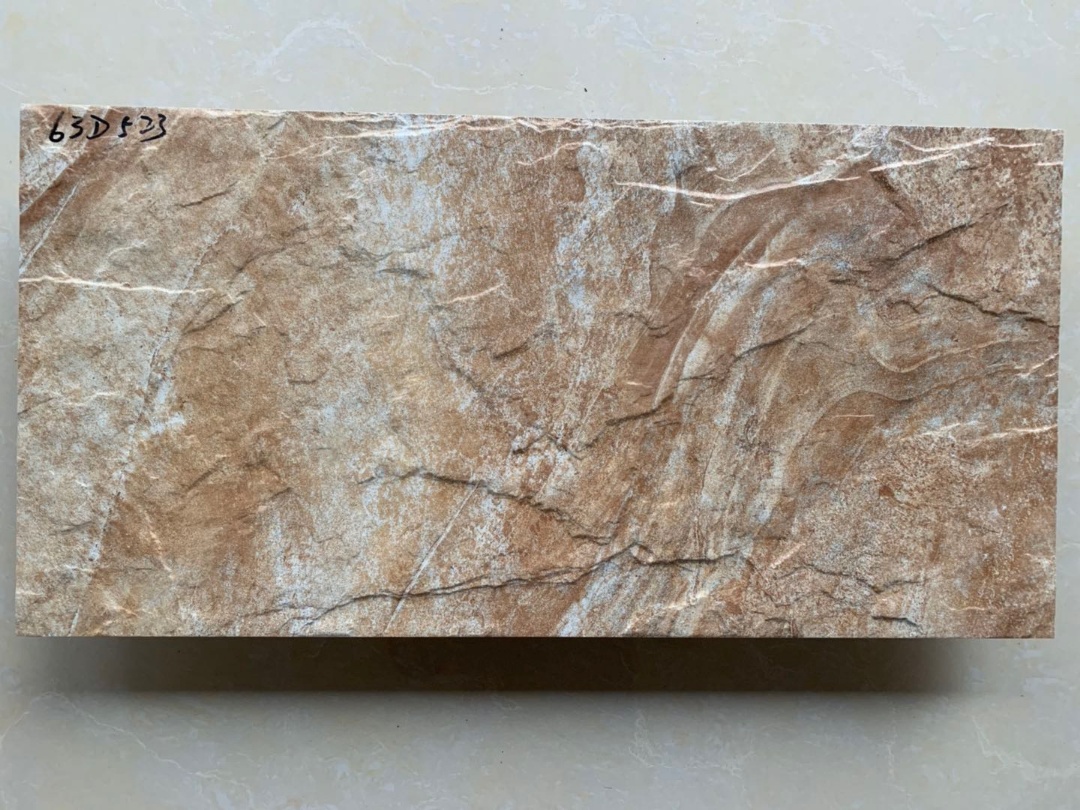 63D523 Rough Cut Stone Texture Outdoor Wall Cladding Tiles