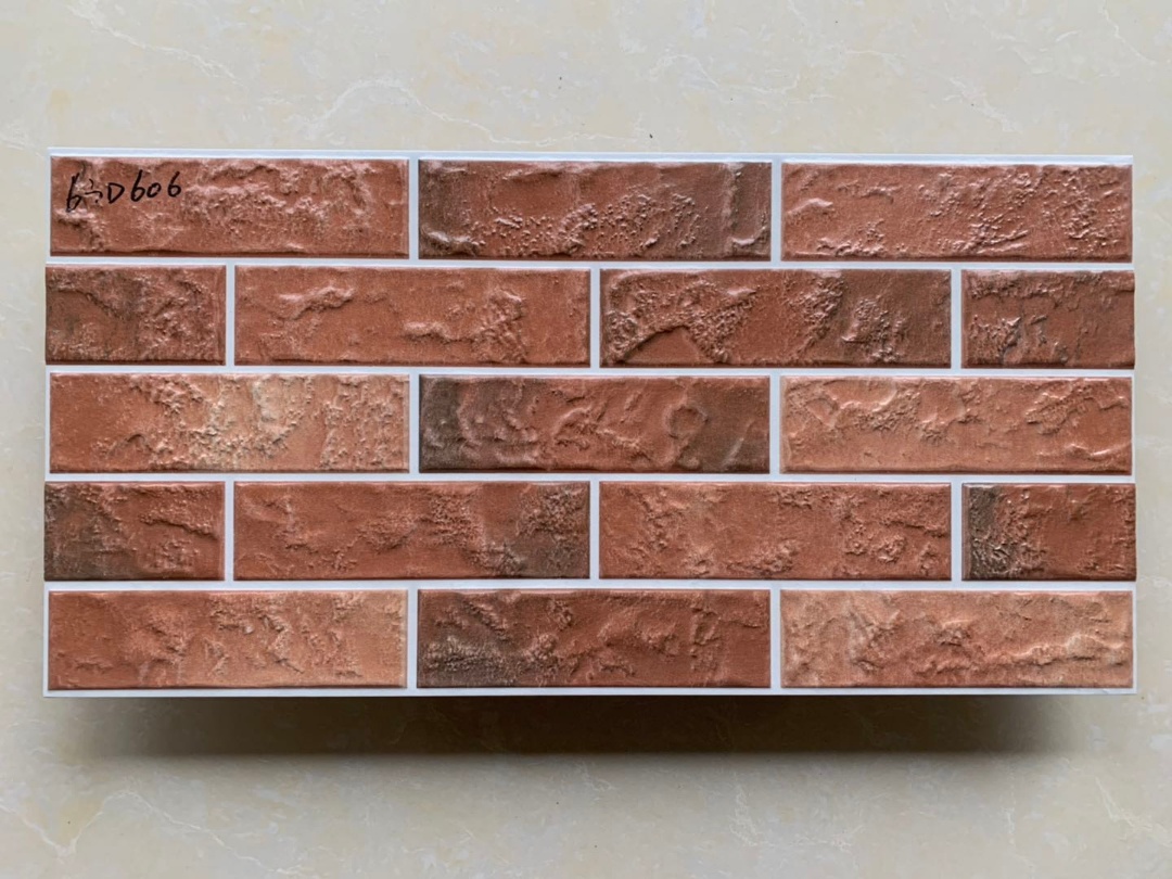 63D606  Red brick Look Exterior Wall Cladding Tile