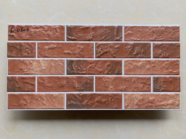 63D606  Red brick Look Exterior Wall Cladding Tile