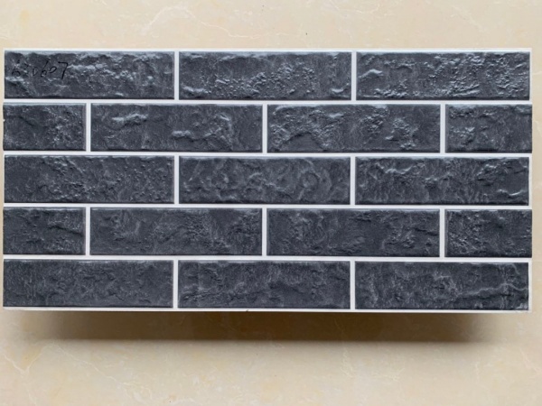 63D607  Grey brick Texture Ceramic Brick for Garden & Building Facade Tile