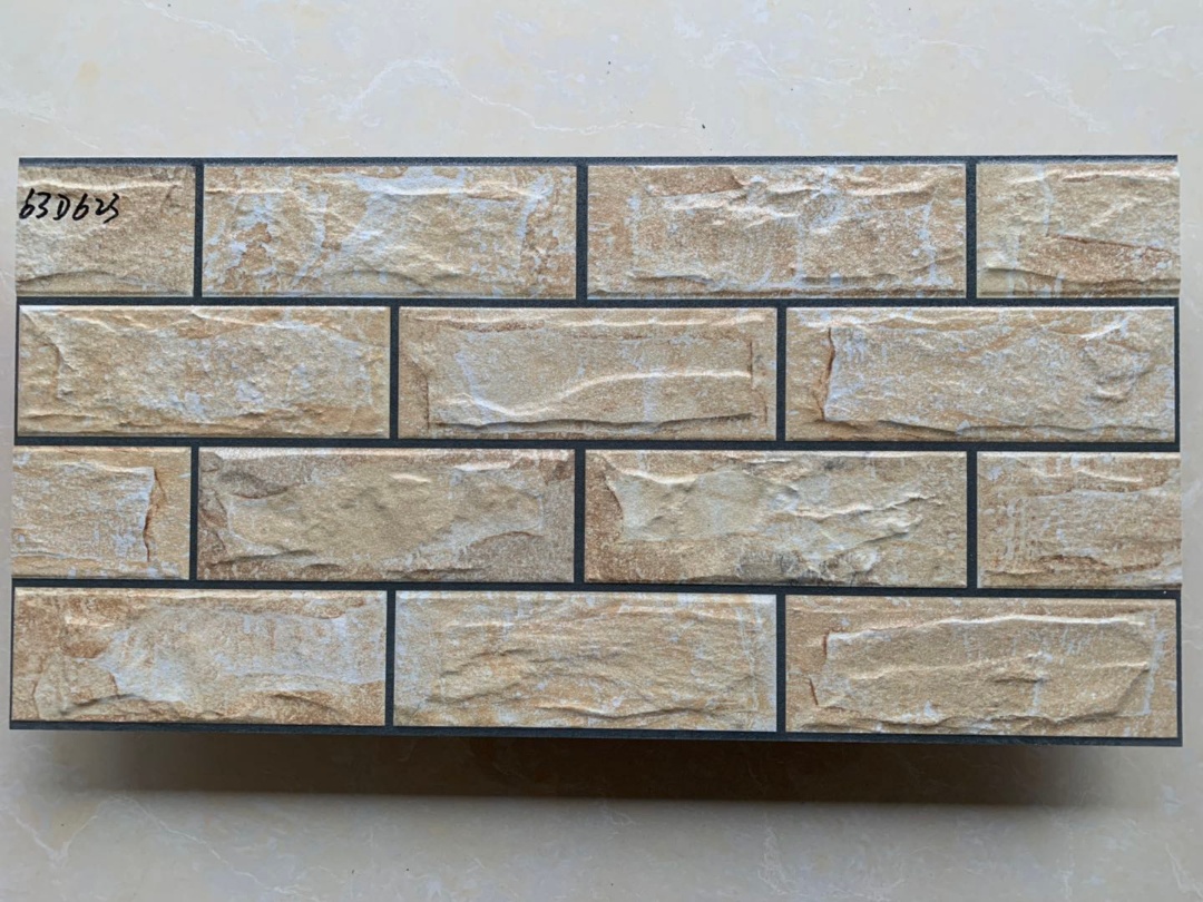 63D623  Natural stone look porcelain wall tiles 300x600mm