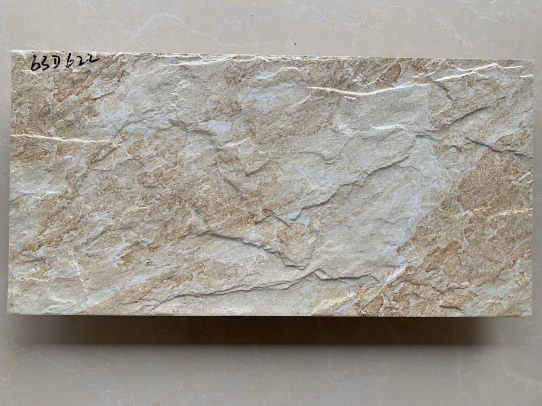 63D622  Natural stone look porcelain wall tiles 300x600mm