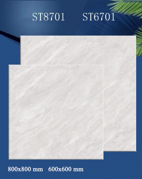 ST6701 Modern Grey Stone Effect Matte Antique Ceramic Tiles for Flooring