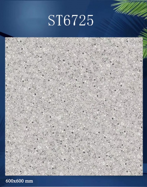 ST6725 Rustic Grey terrazzo Porcelain Tiles for Indoor Flooring